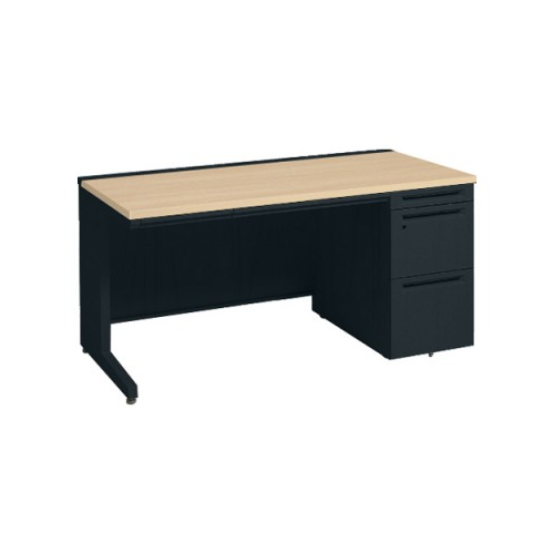 オカムラ アドバンス　片袖デスク W1500×D700×H720 3段袖 中央引出し付 3V1SAG-MK57