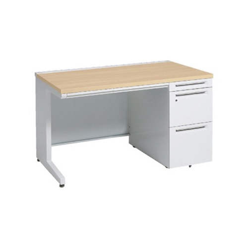 オカムラ アドバンス　片袖デスク W1000×D700×H720 3段袖 中央引出し付 3V1SAL-MK54