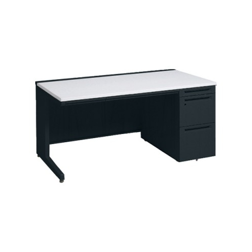 オカムラ アドバンス　片袖デスク W1600×D800×H720 3段袖 中央引出し付 3V1SBF-MK61