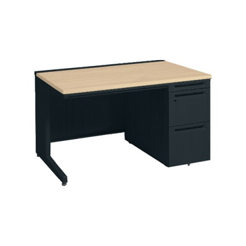 オカムラ アドバンス　片袖デスク W1000×D800×H720 3段袖 中央引出し付 3V1SBL-MK57