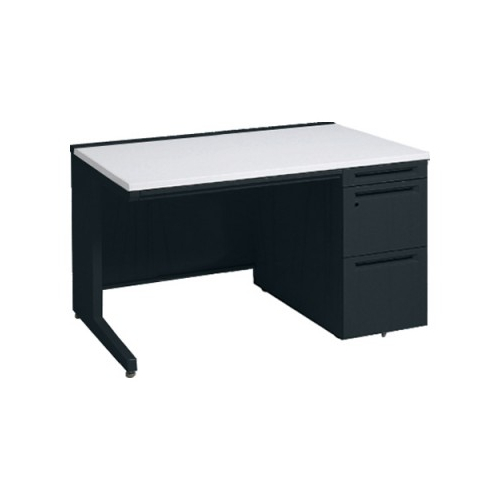 オカムラ アドバンス　片袖デスク W1000×D800×H720 3段袖 中央引出し付 3V1SBL-MK61