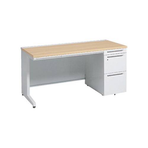 オカムラ アドバンス　片袖デスク W1500×D600×H720 3段袖 中央引出し付 3V1SCG-MK54