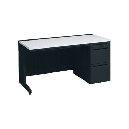 オカムラ アドバンス　片袖デスク W1400×D600×H720 3段袖 中央引出し付 3V1SCH-MK61