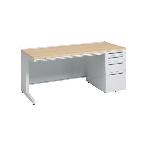 オカムラ アドバンス　片袖デスク W1800×D700×H720 4段袖 中央引出し付 3V1WAE-MK54