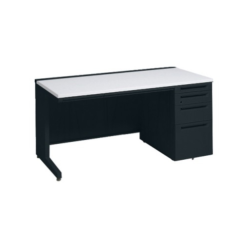 オカムラ アドバンス　片袖デスク W1500×D700×H720 4段袖 中央引出し付 3V1WAG-MK61