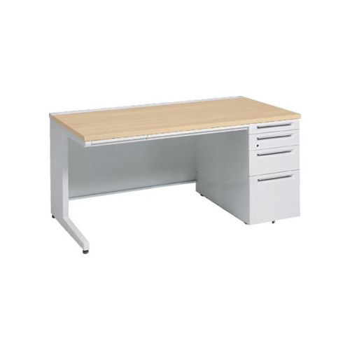 オカムラ アドバンス　片袖デスク W1600×D800×H720 4段袖 中央引出し付 3V1WBF-MK54