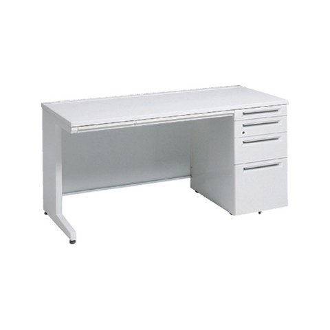 オカムラ アドバンス　片袖デスク W1500×D600×H720 4段袖 中央引出し付 3V1WCG-MK/3V1XCG-MK