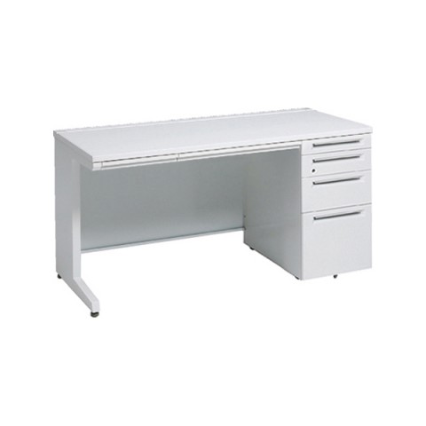 オカムラ アドバンス 片袖デスク W1400×D600×H720 4段袖 中央引出し付 3V1WCH-MK/3V1XCH-MK