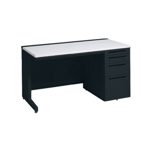 オカムラ アドバンス　片袖デスク W1200×D600×H720 4段袖 中央引出し付 3V1WCJ-MK61