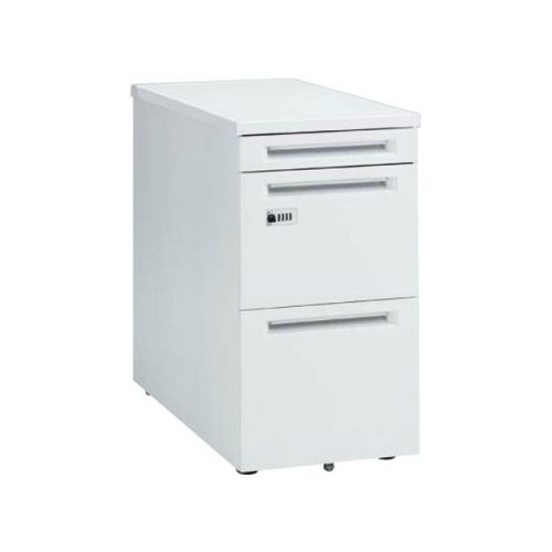 オカムラ アドバンス(ADVANCE) 脇机 ダイヤル錠 3段 W400×D800×H720 3V32AE-MK