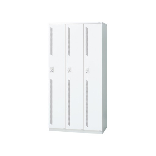 プラス 更衣ロッカー LZシリーズ カラータイプ 3人用 プッシュ錠 W900×D515×H1790 LZ-3T 41-862