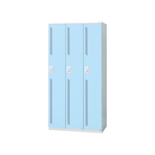 プラス 更衣ロッカー LZシリーズ カラータイプ 3人用 プッシュ錠 W900×D515×H1790 LZ-3T 41-872