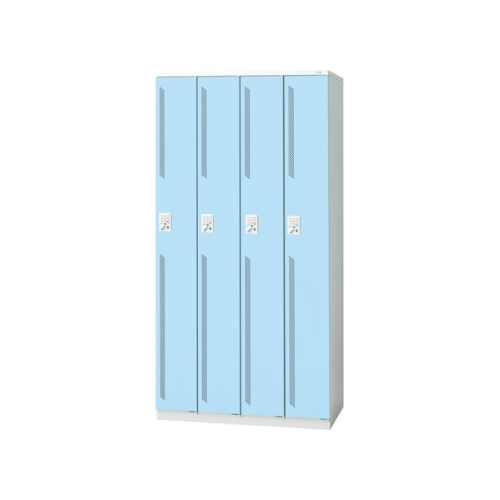プラス 更衣ロッカー LZシリーズ カラータイプ 4人用 プッシュ錠 W900×D515×H1790 LZ-4T 41-873