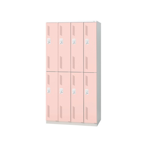 プラス 更衣ロッカー LZシリーズ カラータイプ 8人用 プッシュ錠 W900×D515×H1790 LZ-8T 41-885