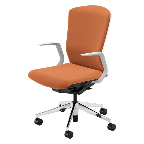 ウチダ エルフィチェア クロス ハイバック L型肘(ELAW型/ELAB型) ウレタンキャスター 5-360-491/5-360-431