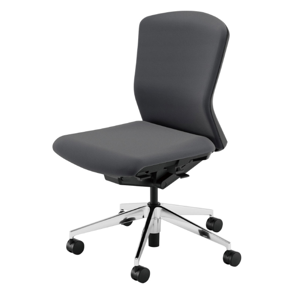 ウチダウチダ エルフィチェア 両面クロス ミドルバック 肘無 ナイロンキャスター 5-360-580/5-360-520