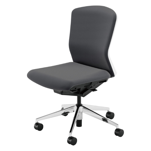 ウチダウチダ エルフィチェア 両面クロス ミドルバック 肘無 ナイロンキャスター 5-360-580/5-360-520