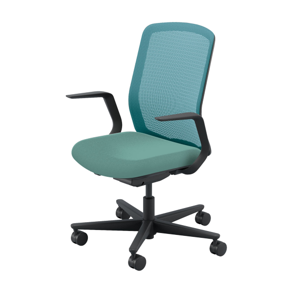 内田洋行 カリッサ2チェア メッシュ ハイバック 単色/ツートン(座) L型肘 ウレタンキャスター 5-370-67/5-370-17