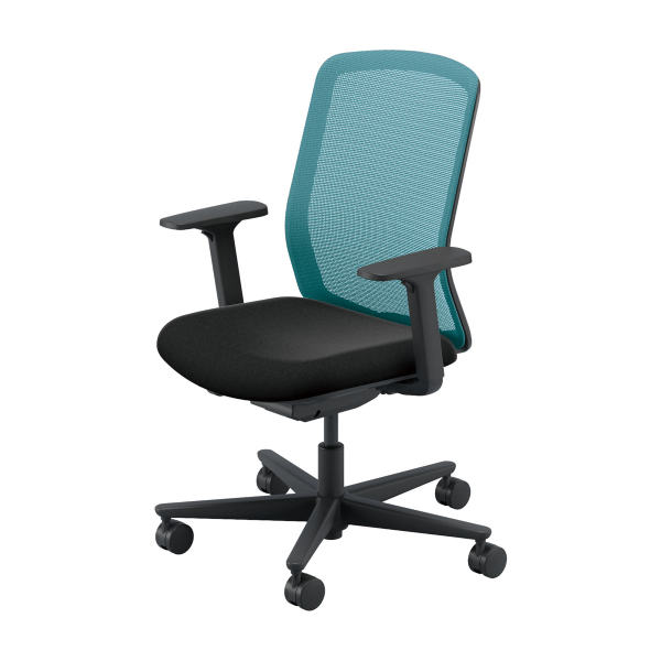 内田洋行 カリッサ2チェア メッシュ ハイバック 単色/ツートン座 アジャスタブル肘 ナイロンキャスター 5-370-85/5-370-35