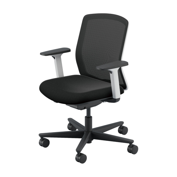 内田洋行 カリッサ2 チェア メッシュタイプ ミドルバック アジャスタブル肘 ナイロンキャスター　5-370-81/5-370-31