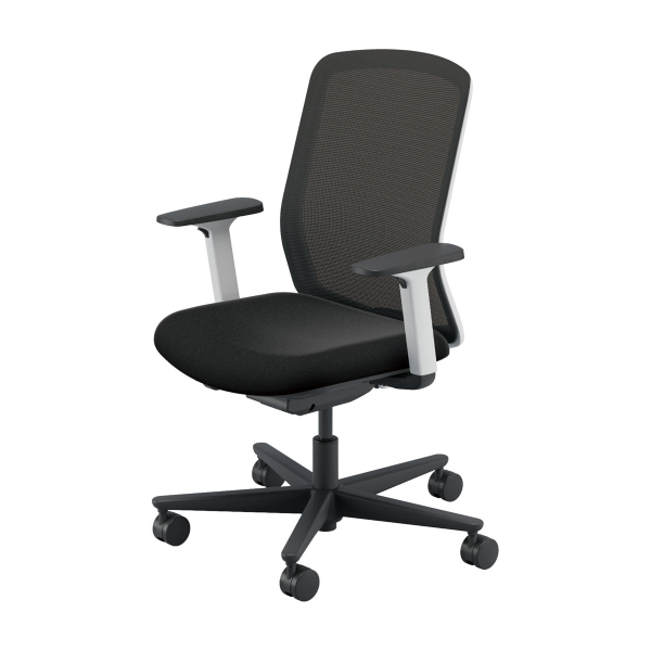 内田洋行 カリッサ2チェア メッシュ ハイバック 単色/ツートン アジャスタブル肘 ナイロンキャスター 5-370-85/5-370-35