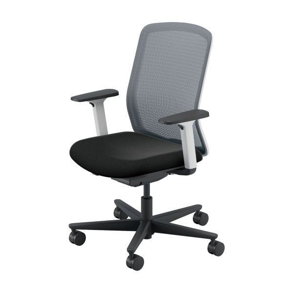 内田洋行 カリッサ2チェア メッシュ ハイバック 単色/ツートン アジャスタブル肘 ナイロンキャスター 5-370-85/5-370-35