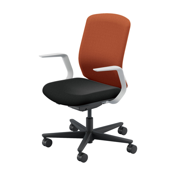 内田洋行 カリッサ2 チェア クロスタイプ L型肘 ナイロンキャスター 5-371-61/5-371-11