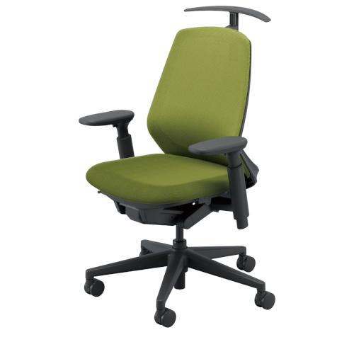 ウチダ ニンバスチェア(Nimbus) ミドルバック ブラック脚 アジャスタブル肘 ジャケットハンガー付 NA-130WBAA-PAH/NA-130BBAA-PAH