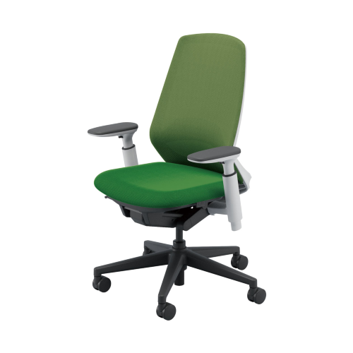 ウチダ ニンバスチェア ハイバック アジャスタブル肘 ランバーサポート付 ナイロンキャスター NA-330WBAA-PAL/NA-330BBAA-PAL