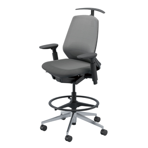 内田洋行 ニンバスチェア(Nimbus) ハイシート ミドルバック ポリッシュ脚 5-374-1881