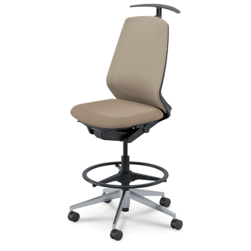 内田洋行 ニンバスチェア(Nimbus) ハイシート ミドルバック ポリッシュ脚 5-374-253A