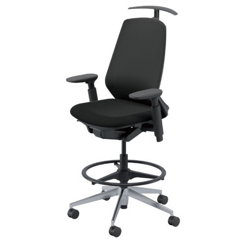 内田洋行 ニンバスチェア(Nimbus) ハイシート ミドルバック ポリッシュ脚 5-374-2830