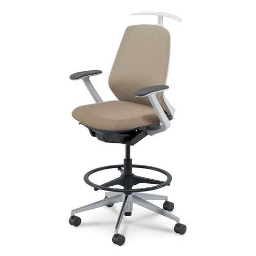 内田洋行 ニンバスチェア(Nimbus) ハイシート ミドルバック ポリッシュ脚 5-374-368A