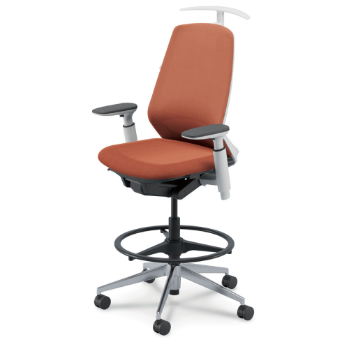 内田洋行 ニンバスチェア(Nimbus) ハイシート ミドルバック ポリッシュ脚 5-374-487G