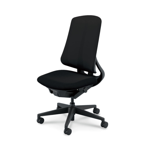 リーフレクチェア ハイバック ブラック樹脂脚 肘なし ナイロンC ホワイト/ブラックフレーム 5-378-300/5-378-100