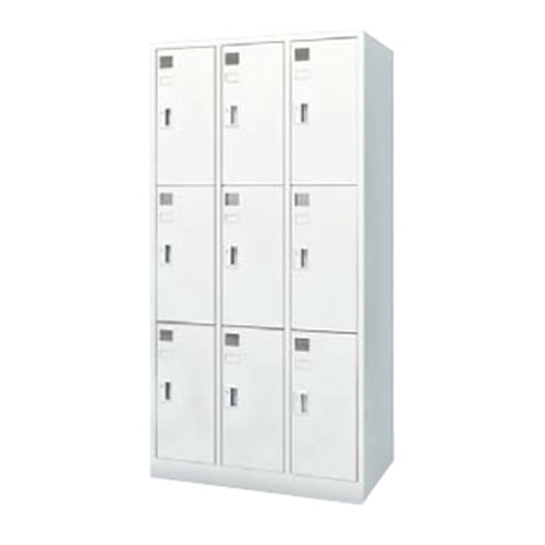 ウチダ システムロッカーNS型 スタンダードタイプ 9人用 内筒交換錠 東日本 西日本地区 5-860-0270/5-860-0271
