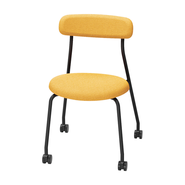 内田洋行 アクティブコミュニケーションファニチュア プラー(Puller)シリーズ 背付チェア 背付ロー布張C   6-113-5125