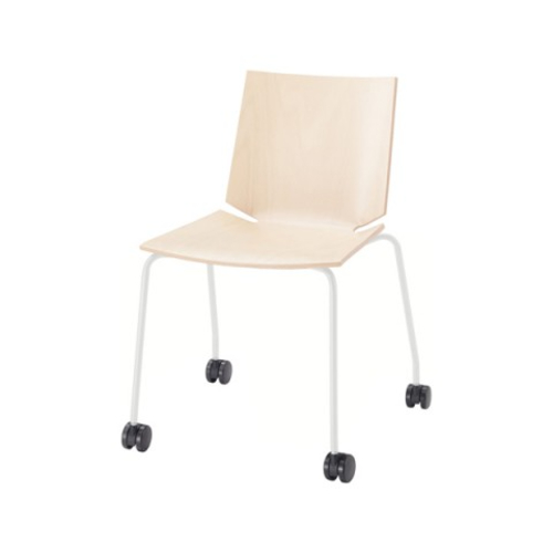 内田洋行 ミーティングチェア Hazel(ヘーゼル) ホワイト脚 布張り 4本