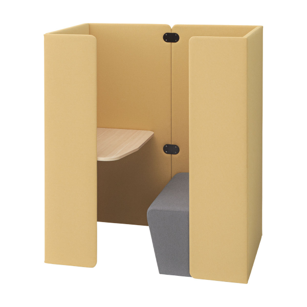 内田洋行 パネルブース ベイク ライト(BAKE light) リモートブース Rブース 6-231-880□