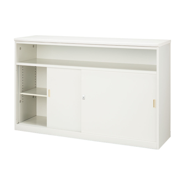 内田洋行 システムカウンター ビジット-スタンダード ハイカウンター 棚付引戸タイプ 6-363-5059