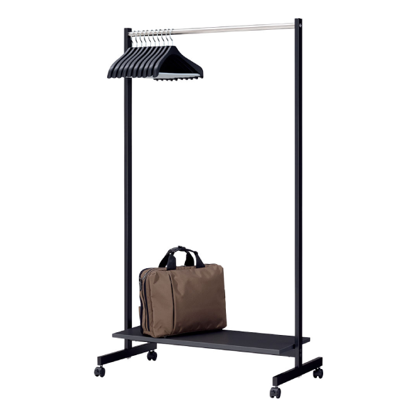 内田洋行 コートハンガー スタンダードシリーズ 棚板付き キャスター W900×D500×H1600 6-407-223