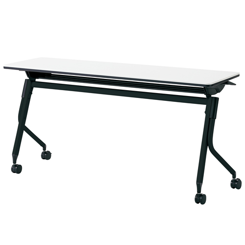 プラス リネロ2 フォールディングテーブル ブラック脚 幕板無し 棚付 LD-515 605-861/605-862/687-234