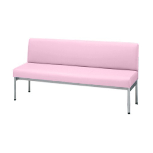 プラス ロビーチェア LS-100リーズ ビニールレザー張り 背付 W1200×D560×H700 LS-112 65-286