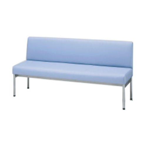 プラス ロビーチェア LS-100リーズ ビニールレザー張り 背付 W1200×D560×H700 LS-112 65-287