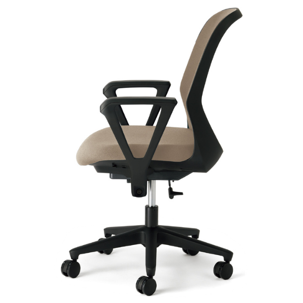 プラス フィータ2チェア ループ肘 ブラックフレーム 樹脂脚 KB-FT60MKL