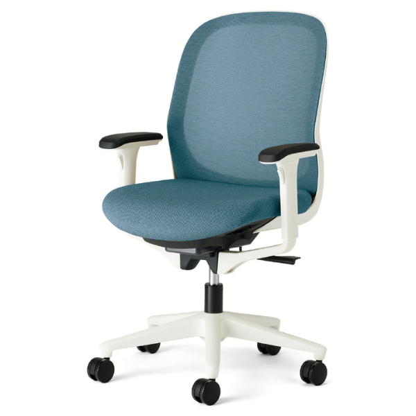 プラス フィータ2チェア アジャスト肘 ホワイトフレーム 樹脂脚 KD-FT50MKL