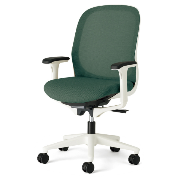 プラス フィータ2チェア アジャスト肘 ホワイトフレーム 樹脂脚 KD-FT50MKL