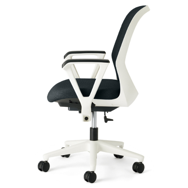 プラス フィータ2チェア ループ肘 ホワイトフレーム 樹脂脚 KB-FT50MKL