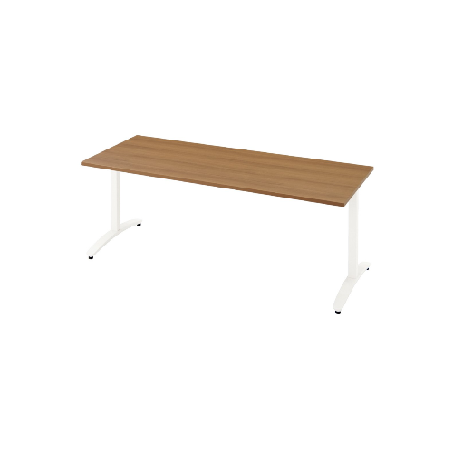 プラス ロンナ(ronna) 標準天板 T字脚 長方形 配線口なし ミーティングテーブル W1800×D750×H720 NN-1807TAR