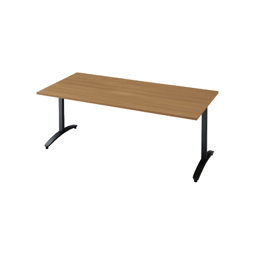 プラス ロンナ(ronna) 標準天板 T字脚 長方形 配線口なし ミーティングテーブル W1500×D900×H720 NN-1509TAR